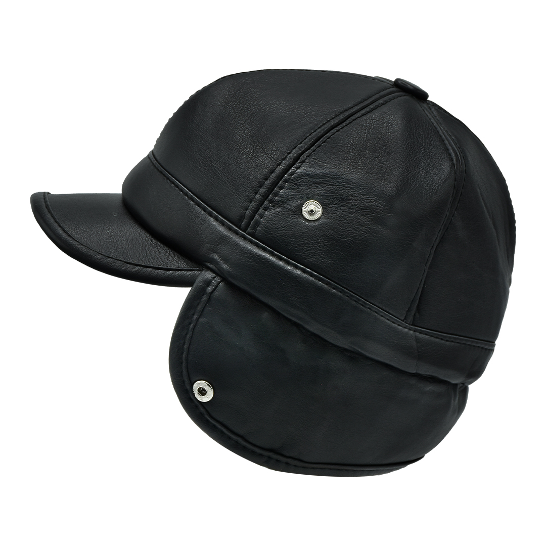 کلاه مردانه مدل چرم گوشدارset.5874