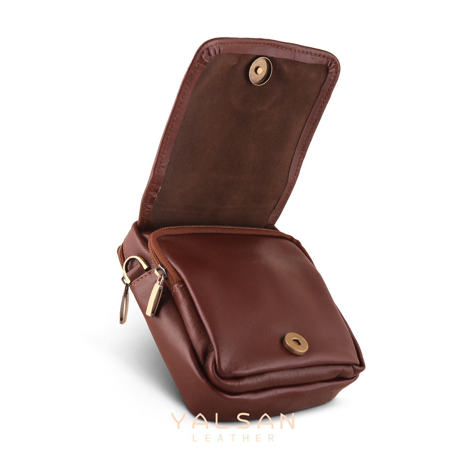 کیف رودوشی مردانه چرم یلسان مدل رهی کد 009-kchk-BS-03