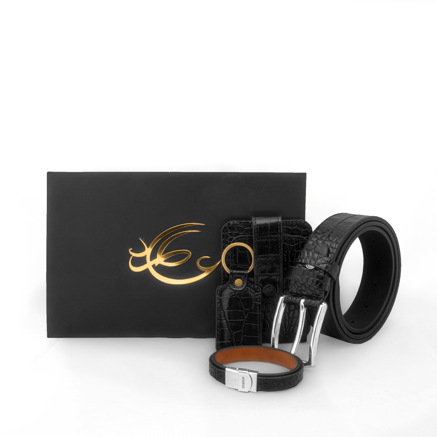 ست هدیه مردانه چرم عطارد مدل چرم طبیعی کد A113