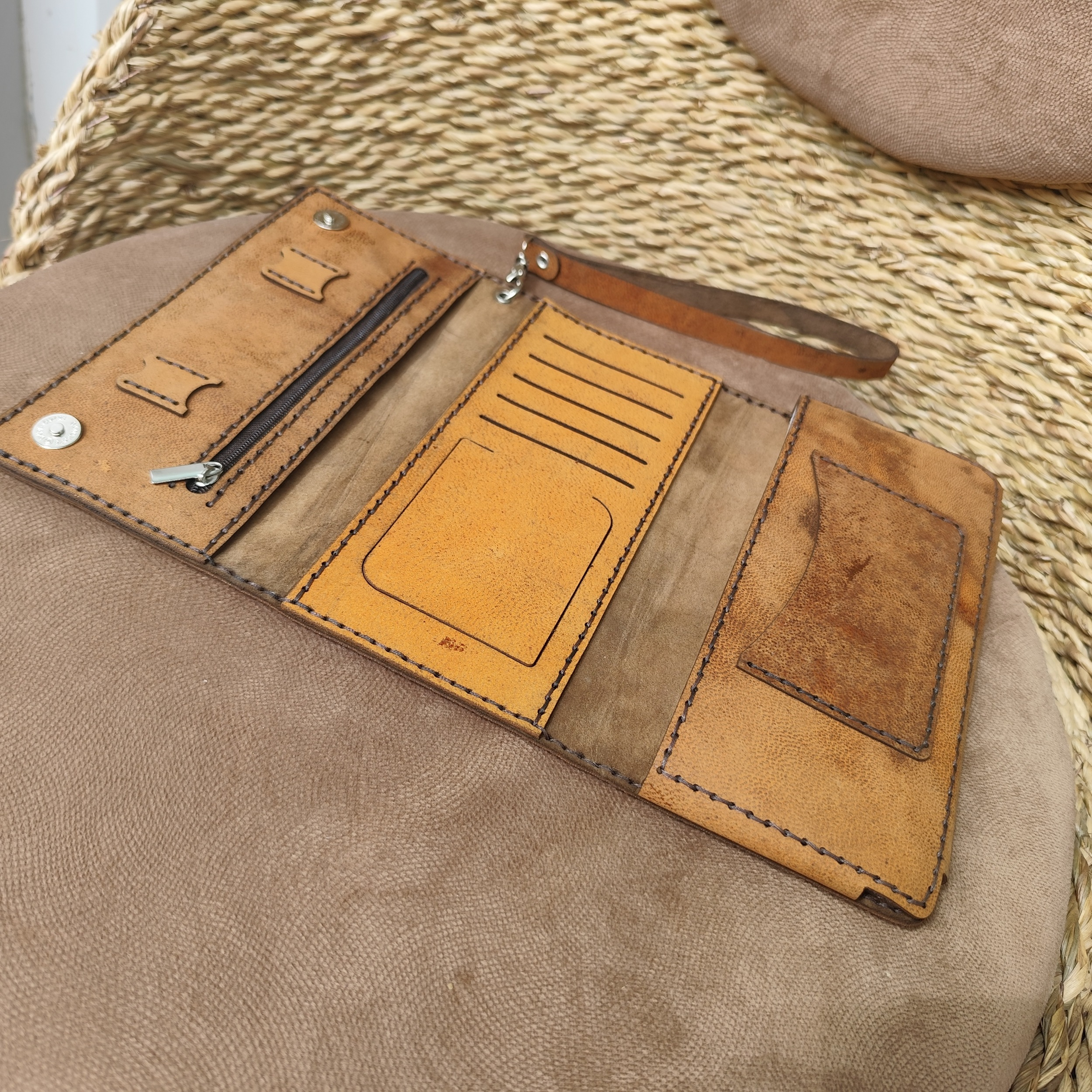 کیف پول مدل چرم طبیعی بزی Toranj-10