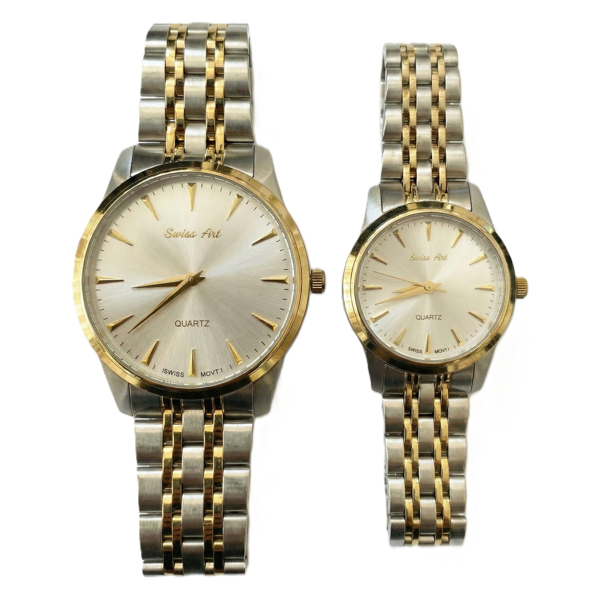 ست ساعت مچی عقربهای کوارتز زنانه و مردانه سوئیس آرت مدل ANT172-173SG1513