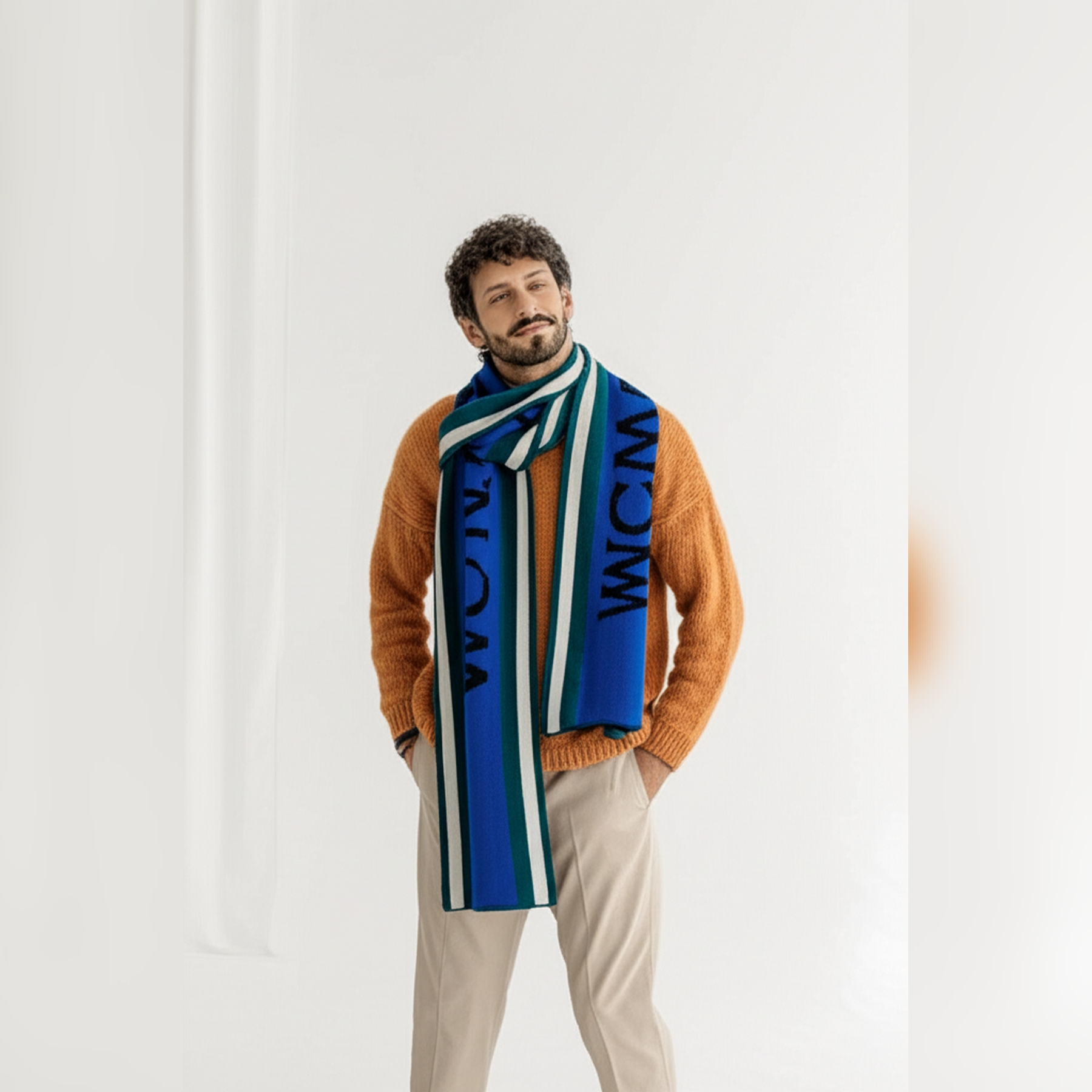 شال گردن مردانه مدل اکریلیک کد KOT 372