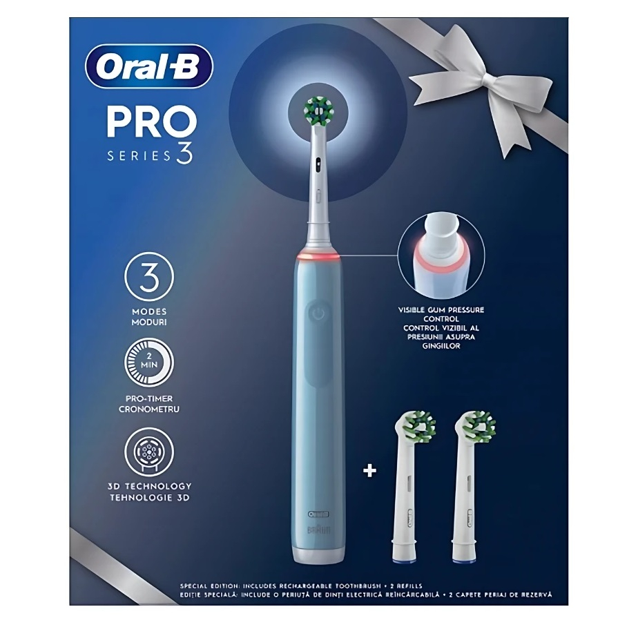 مسواک برقی اورال-بی مدل Pro Series 3 به همراه 2 عدد سری یدک