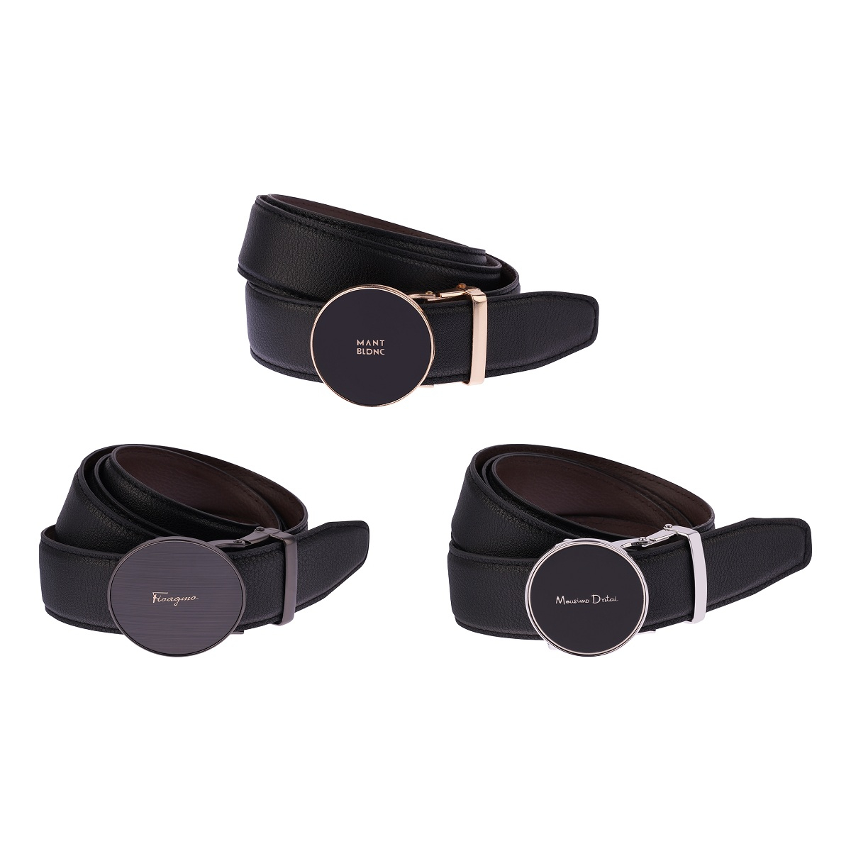 کمربند مردانه مدل ریلی MERI کد 75 بسته 3 عددی