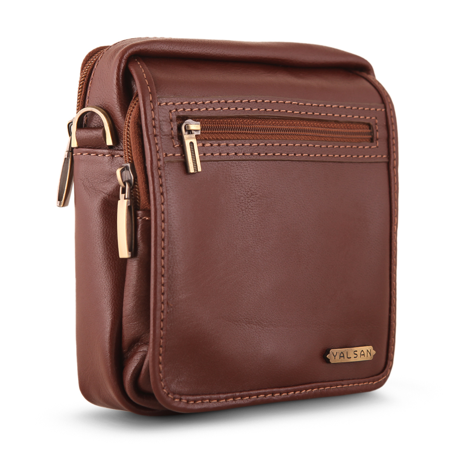 کیف رودوشی مردانه چرم یلسان مدل رهی کد 009-kchk-BS-03