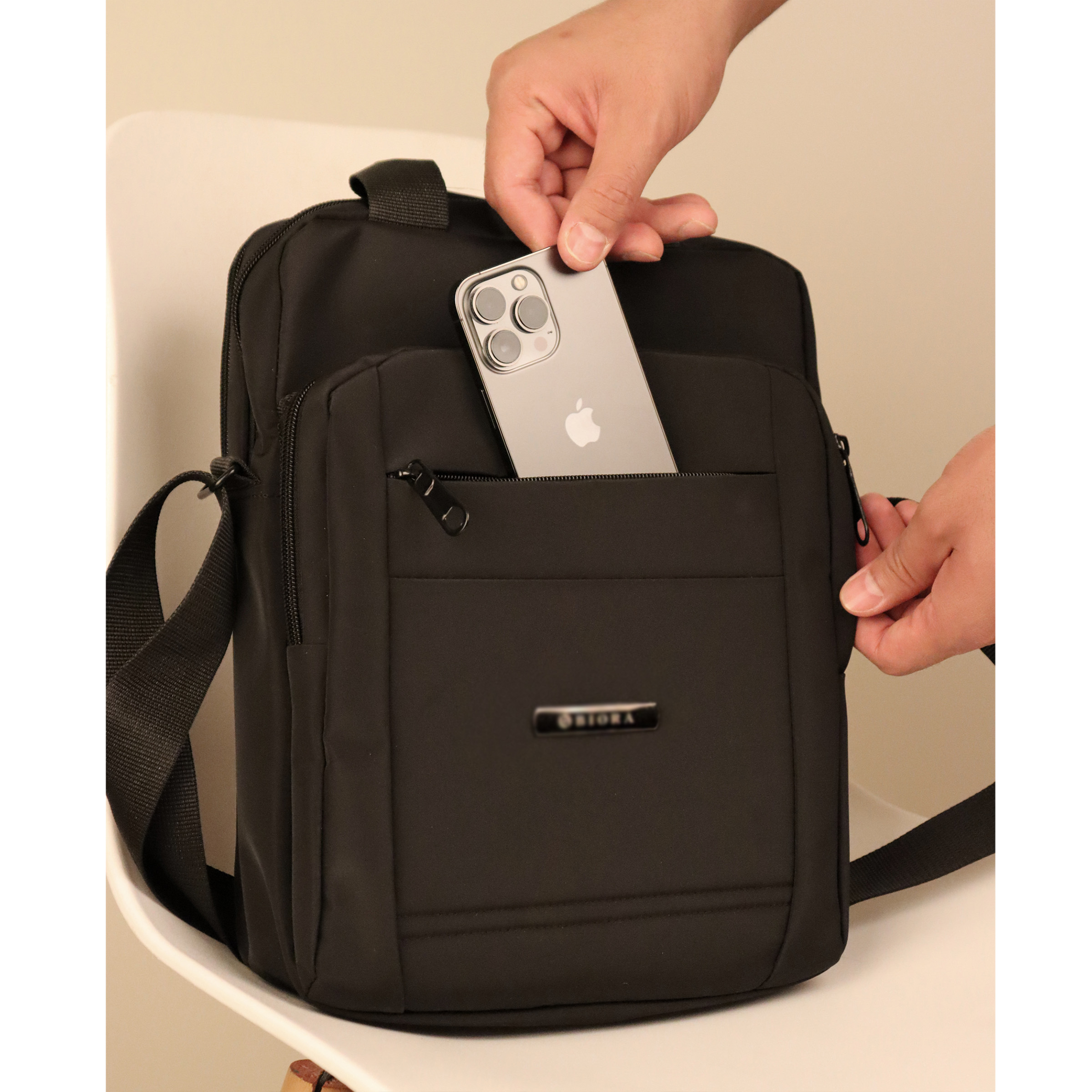 کیف رودوشی مردانه بیورا مدل برزنتی کد dbb7