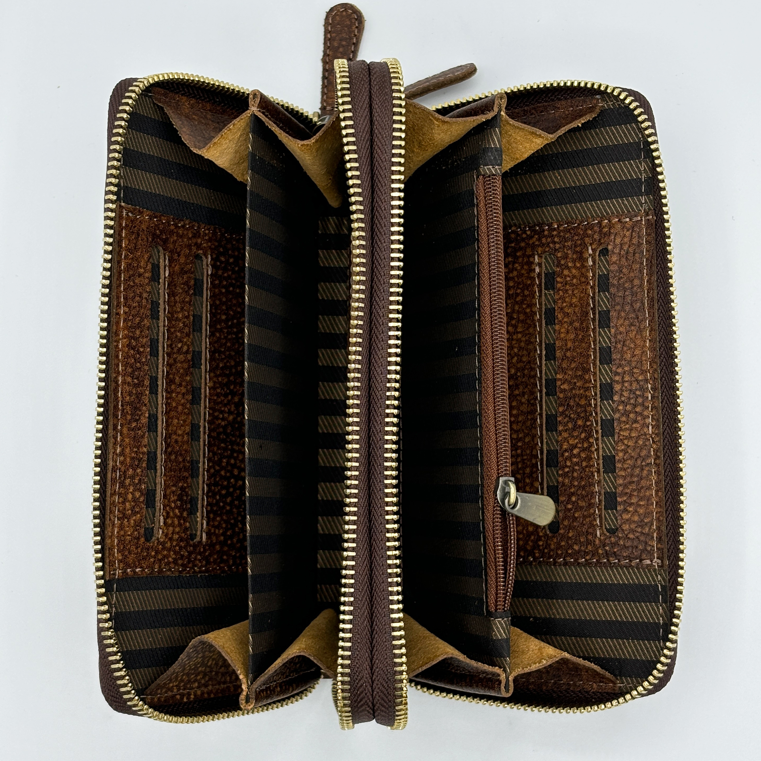 کیف پول چرم آسو مدل دو زیپ