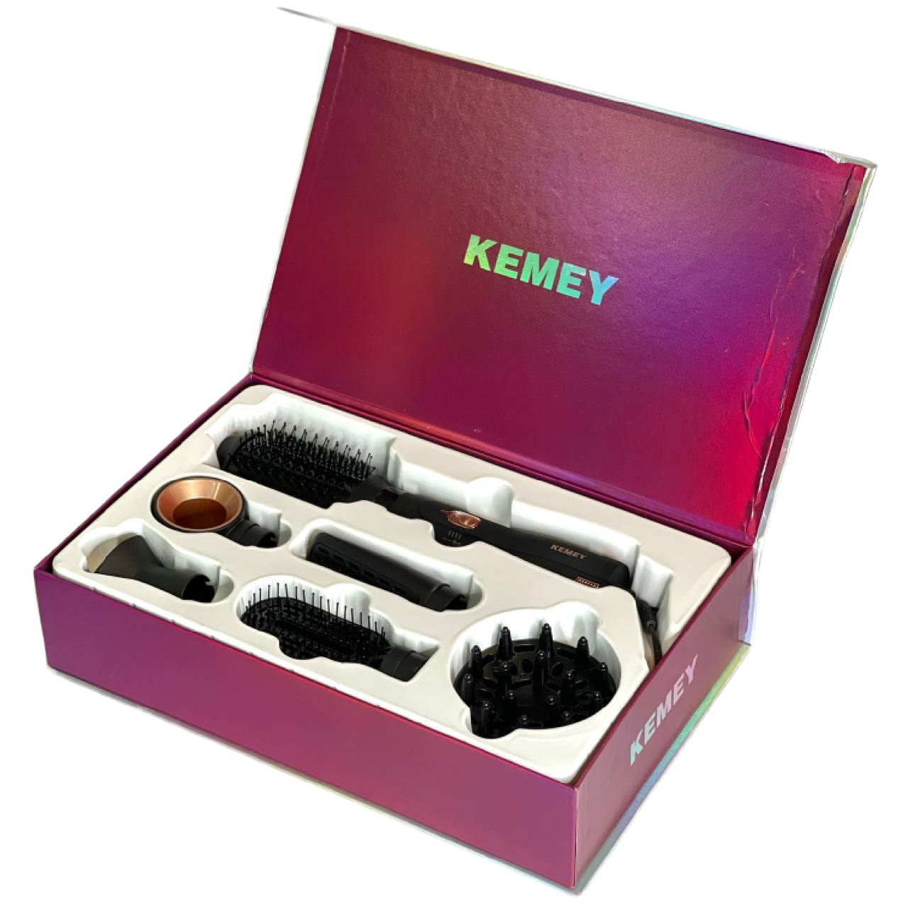 سشوار برس دار حالت دهنده کمی مدل KM-9205