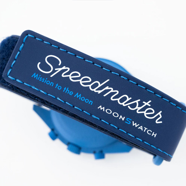 ساعت مچی عقربهای مکانیکی مدل Super Blue Moon Omega x Swatch