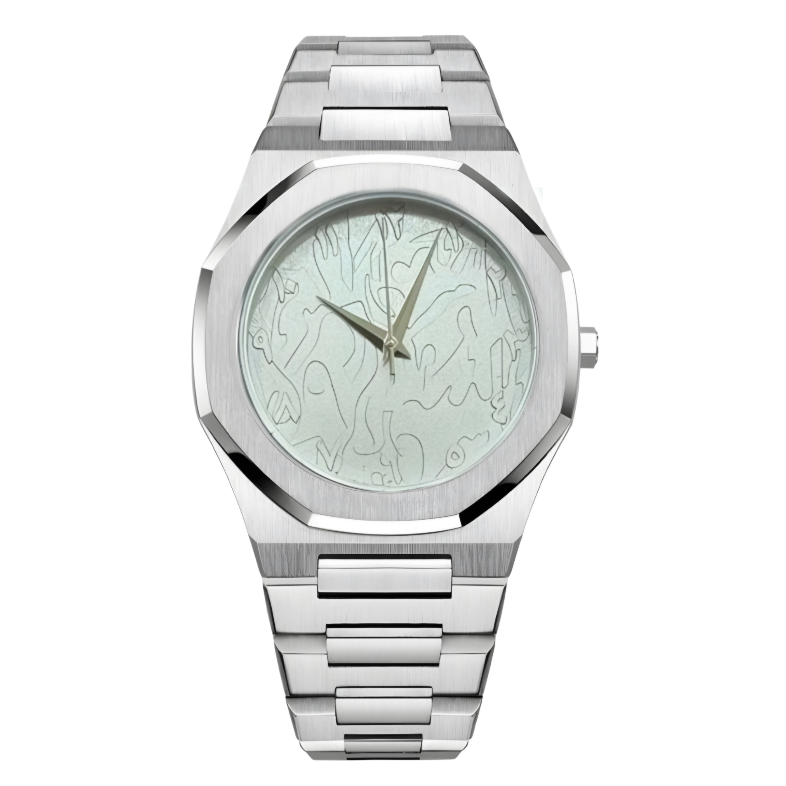 ساعت مچی عقربه‌ای کوارتز مردانه مدل اسپرت بند قفل مخفی کد 1.5