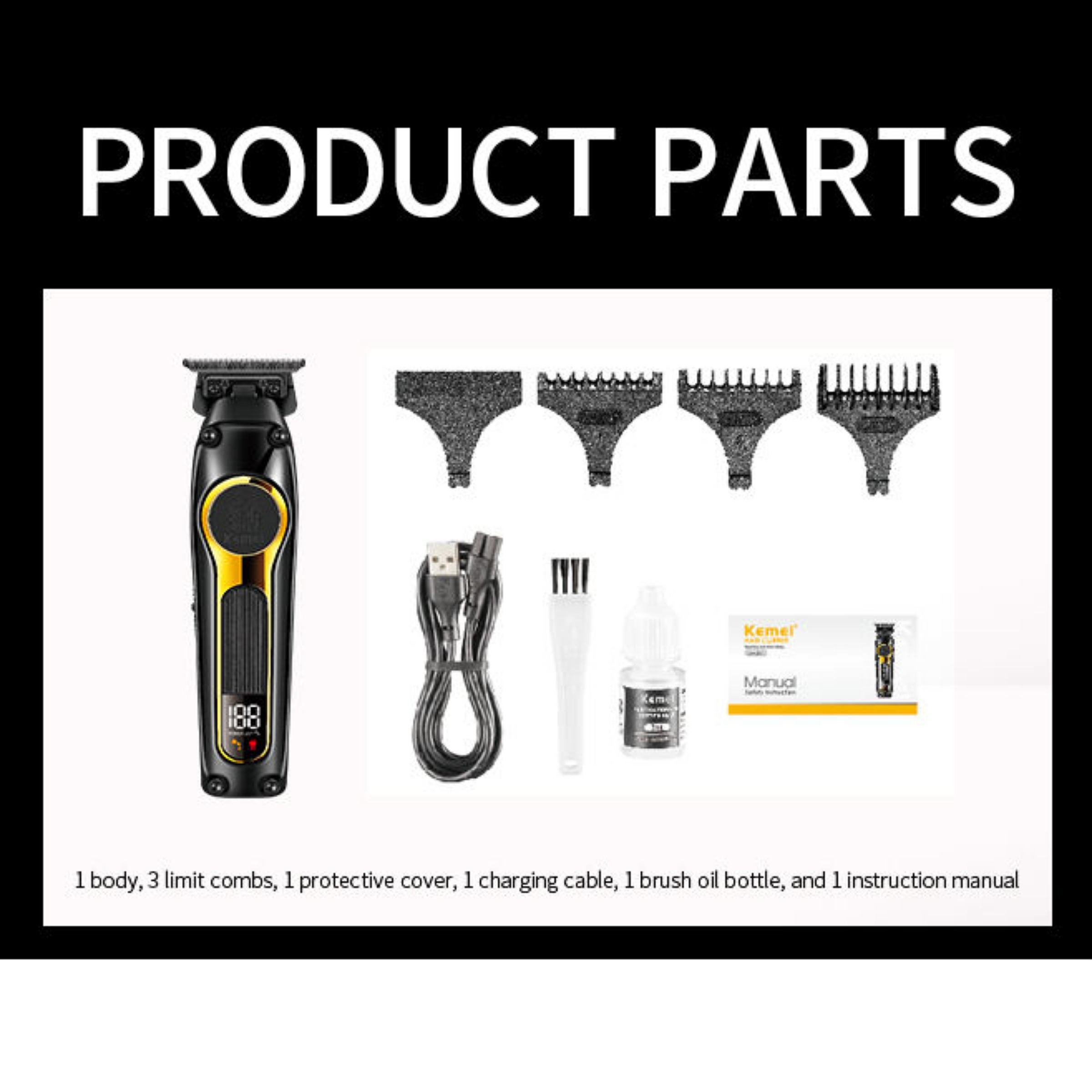 ماشین اصلاح موی سر و صورت کیمی مدل KM-2351