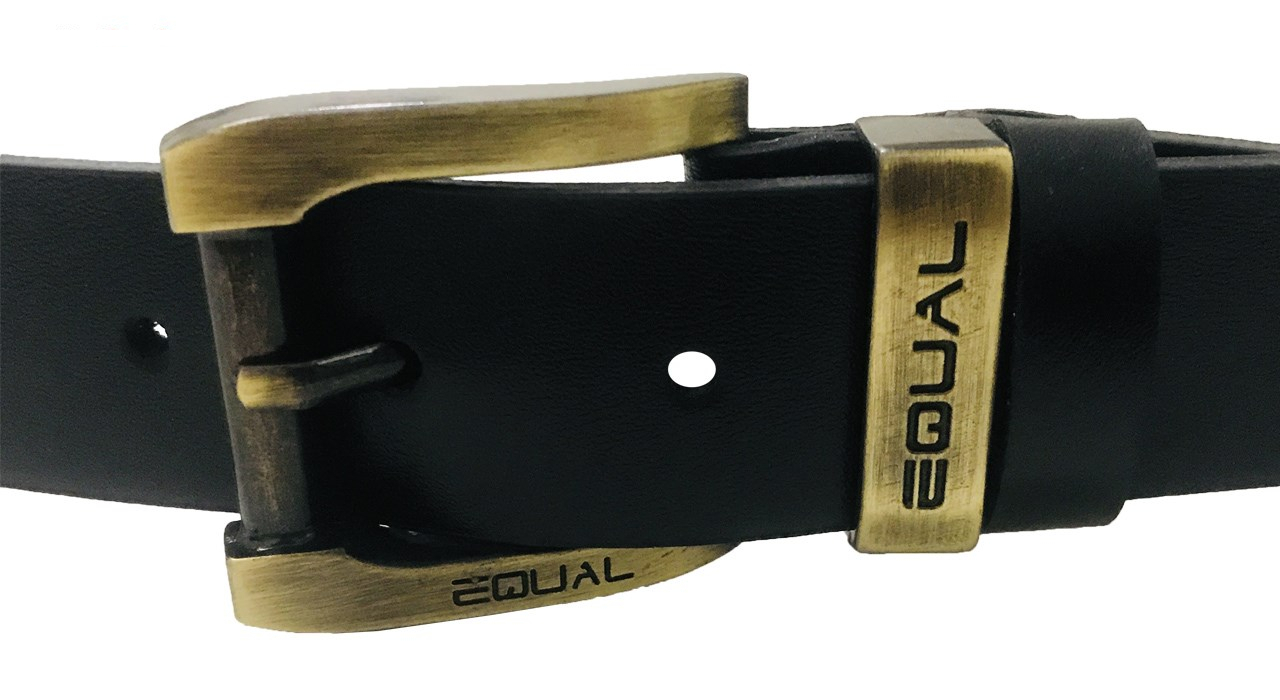 کمربند مردانه چرم طرح Equal Lb1 Black