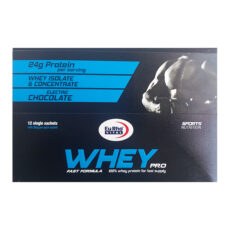 پروتئین وی یوروویتال با طعم شکلات – ساشه 30 گرمی بسته 12 عددی