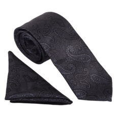 ست کراوات و دستمال جیب مردانه نسن مدل T265