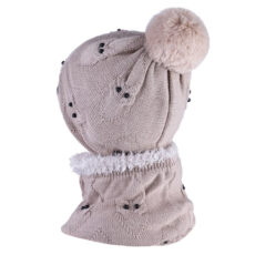 ست کلاه و شال گردن بافتنی مدل سام 536