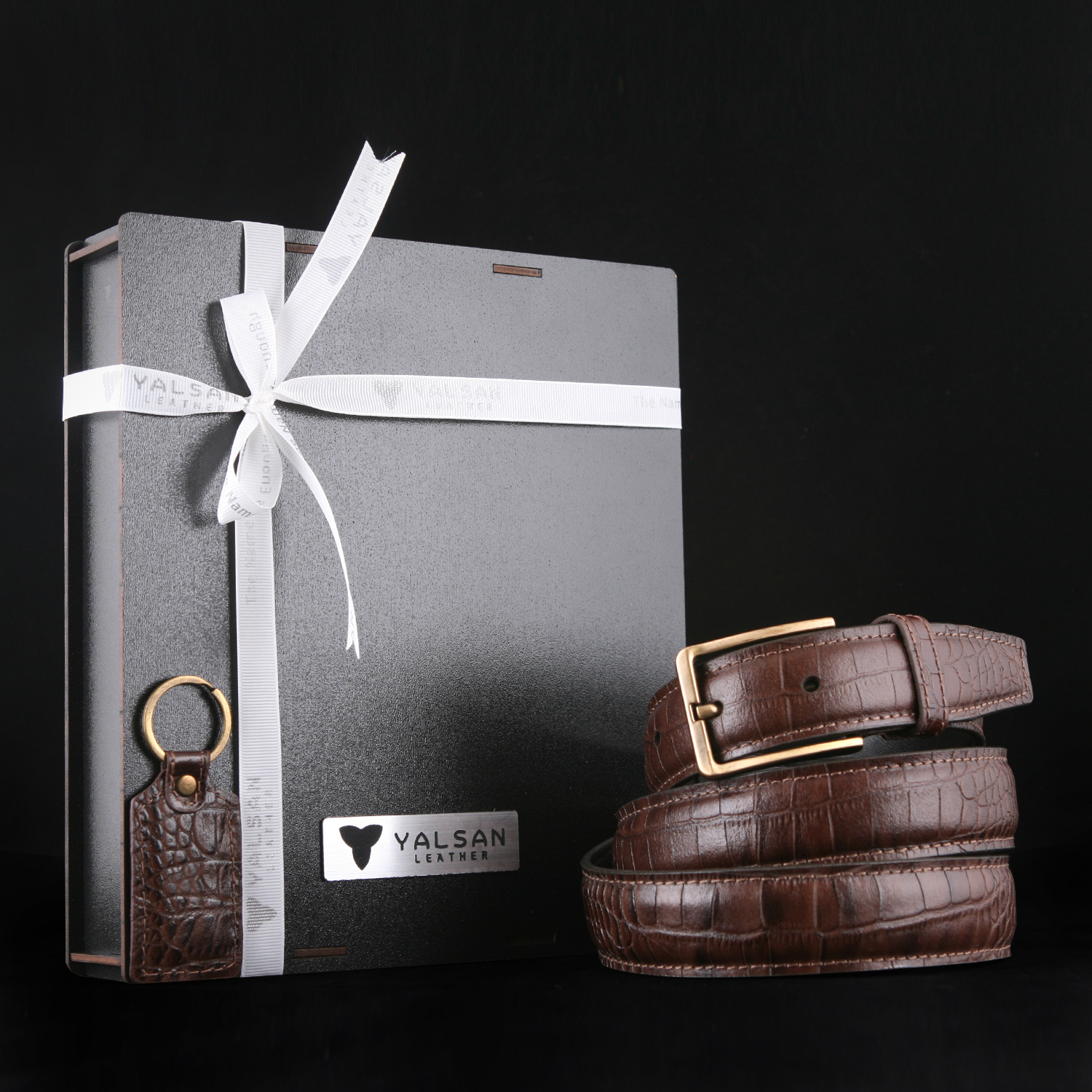 ست هدیه مردانه چرم یلسان مدل کایا کد NHL-066-GC