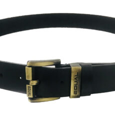 کمربند مردانه چرم طرح Equal Lb1 Black
