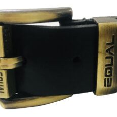 کمربند مردانه چرم طرح Equal Lb1 Black