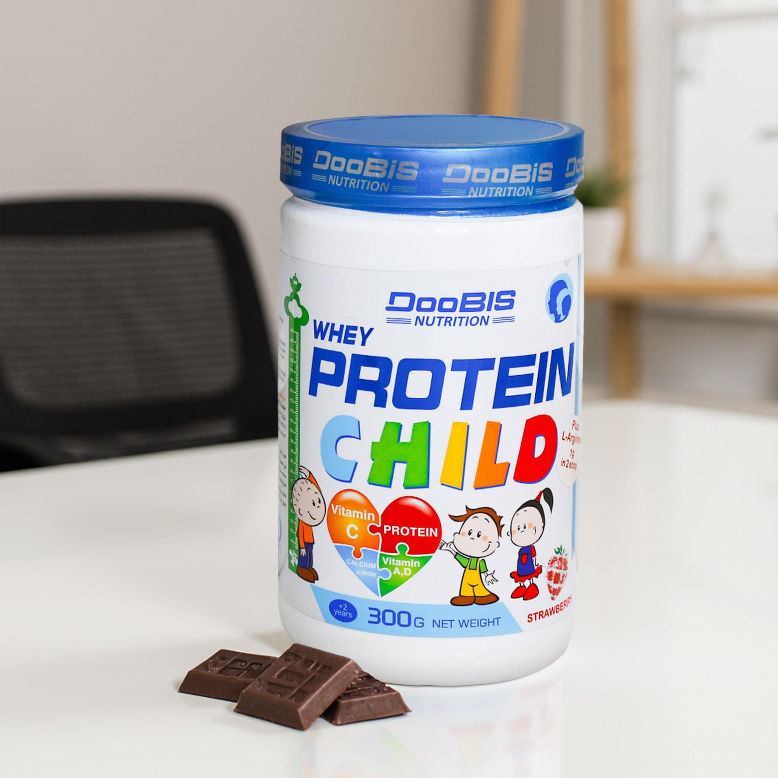 پودر پروتئین وی کودکان دوبیس - 300 گرم