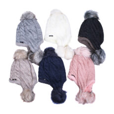 کلاه بافتنی مدل پوم دار سام کد 338