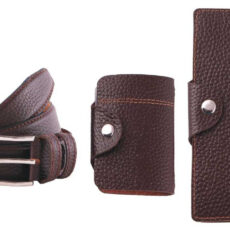 ست هدیه چرم ما مدل دکمه دار