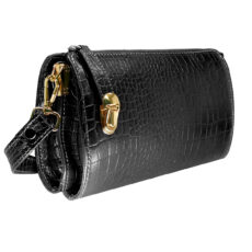 کیف رودوشی زنانه مدل چرم طبیعی کروکو