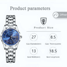 ست ساعت مچی عقربه‌ای کوارتز زنانه و مردانه مدل الماسی تک موتور دو تقویمه کد 03