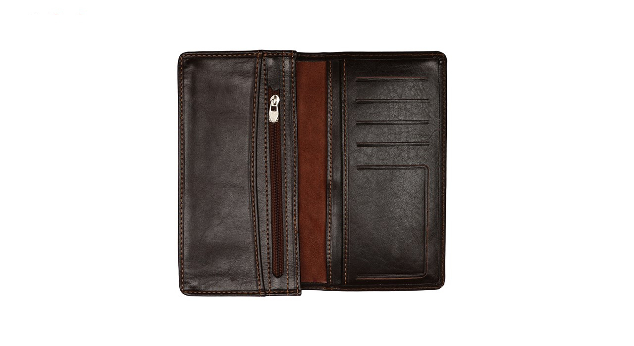 کیف پول رویال چرم کد M3-DarkBrown
