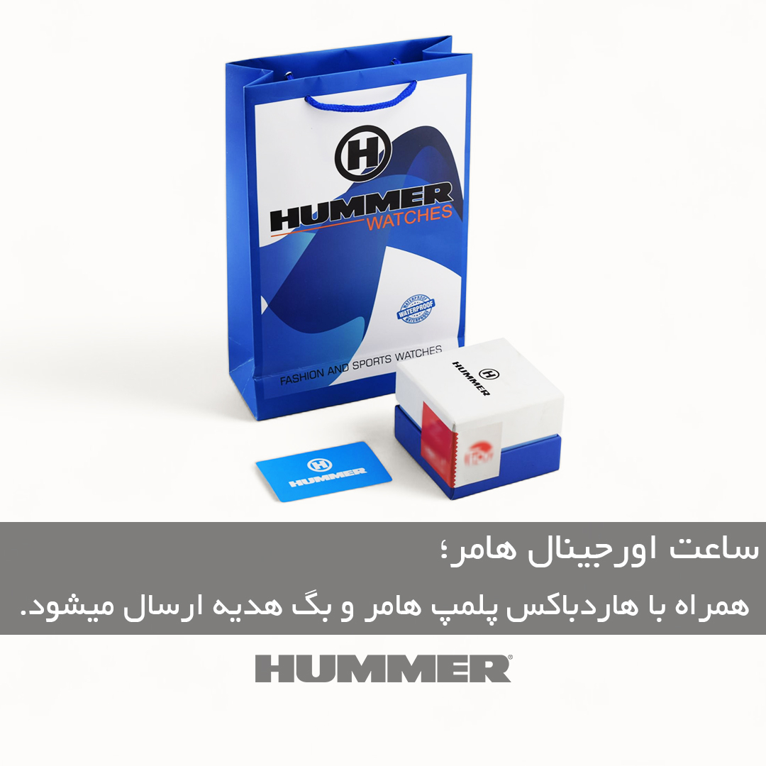 ساعت مچی عقربه‌ای کوارتز مردانه هامر مدل میوتا ژاپن پلی کربنات سبک کد HM1108-C3