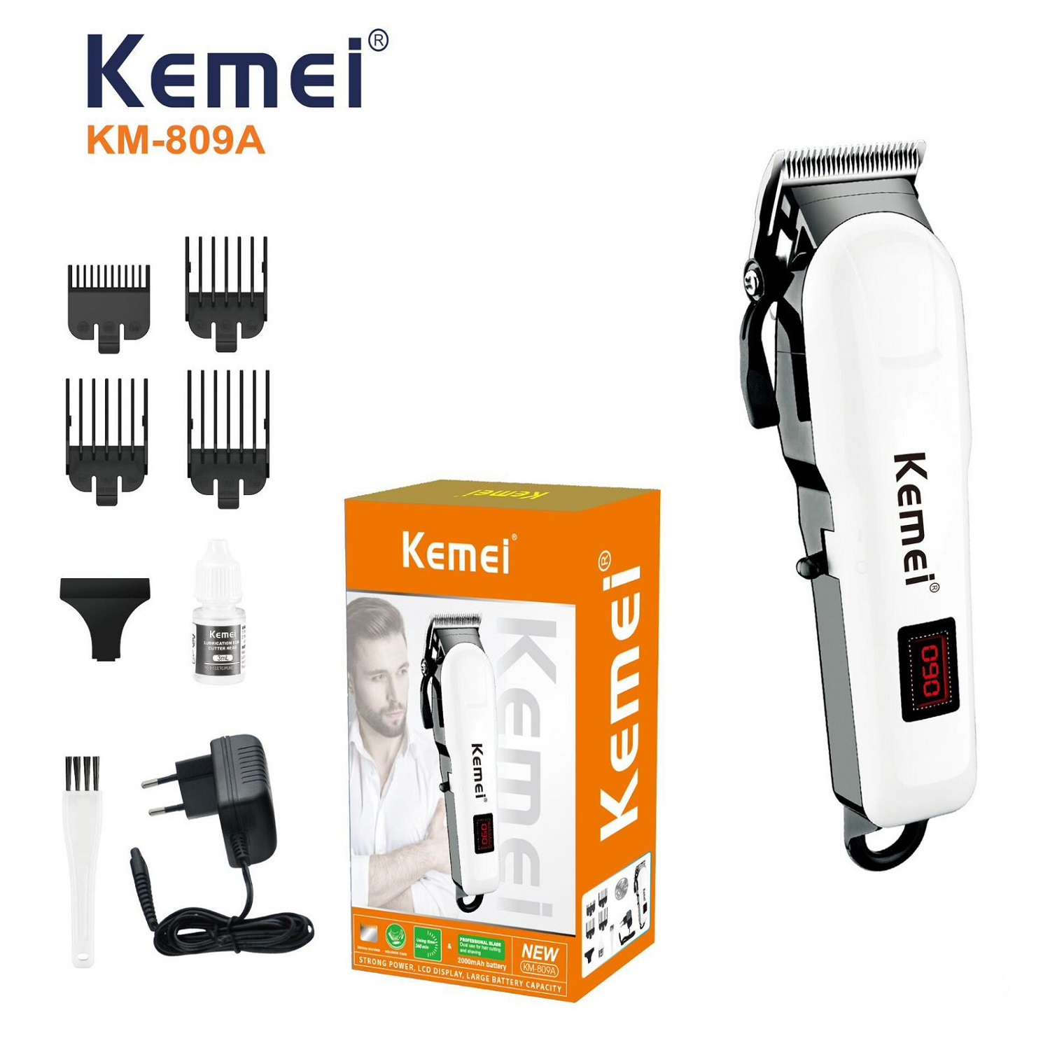 ماشین اصلاح موی سر شارژی کیمی مدل KM-809A