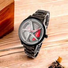 ساعت مچی عقربه‌ای مردانه کوارتز مدل  رینگی متحرک کد WH24