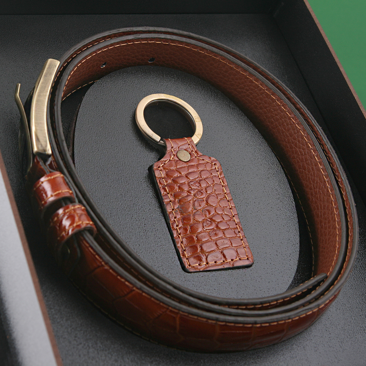 ست هدیه مردانه چرم یلسان مدل کایا کد NHL-066-GC