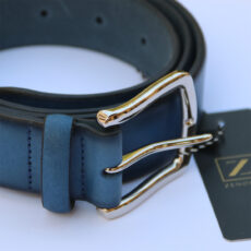 کمربند مردانه زنوچی مدل چرم طبیعی زبانه دار کد 424