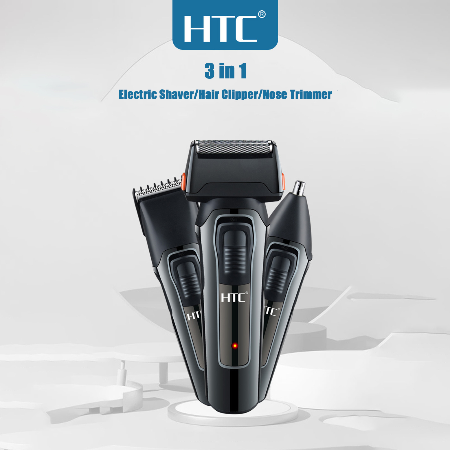 ست ماشین اصلاح موی صورت و بدن اچ تی سی مدل AT-1088