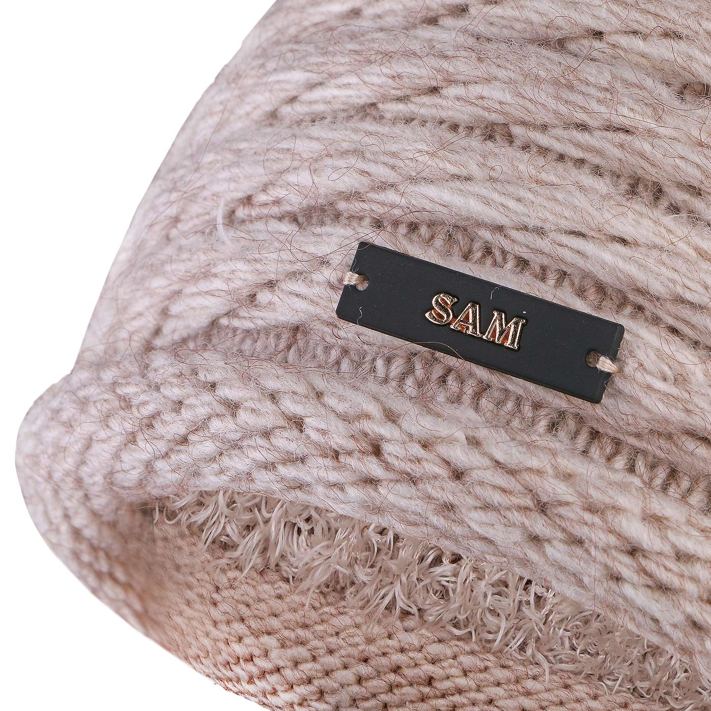 ست کلاه و شال گردن بافتنی مدل سام داخل خز 420