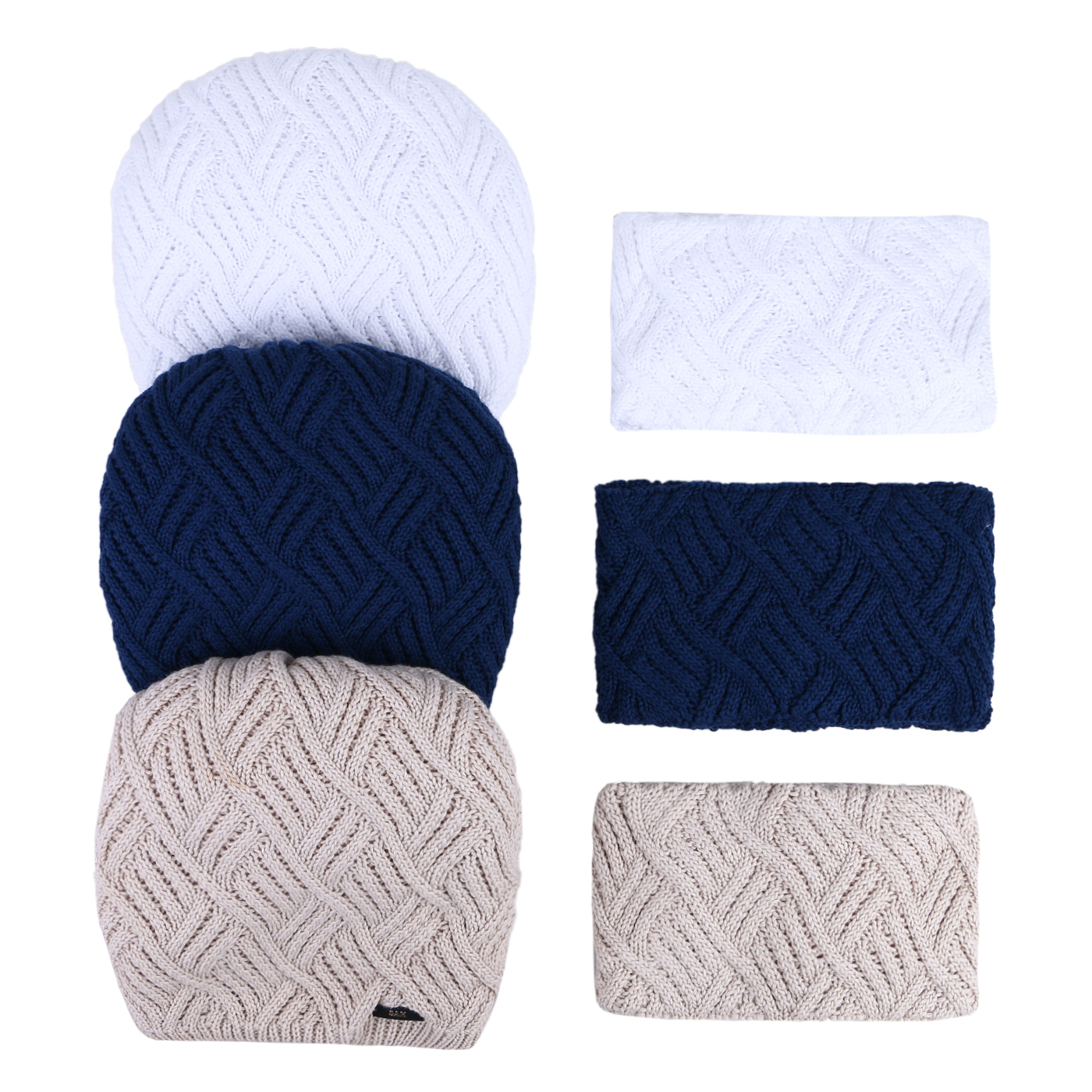 ست کلاه و شال گردن بافتنی سام کد 542