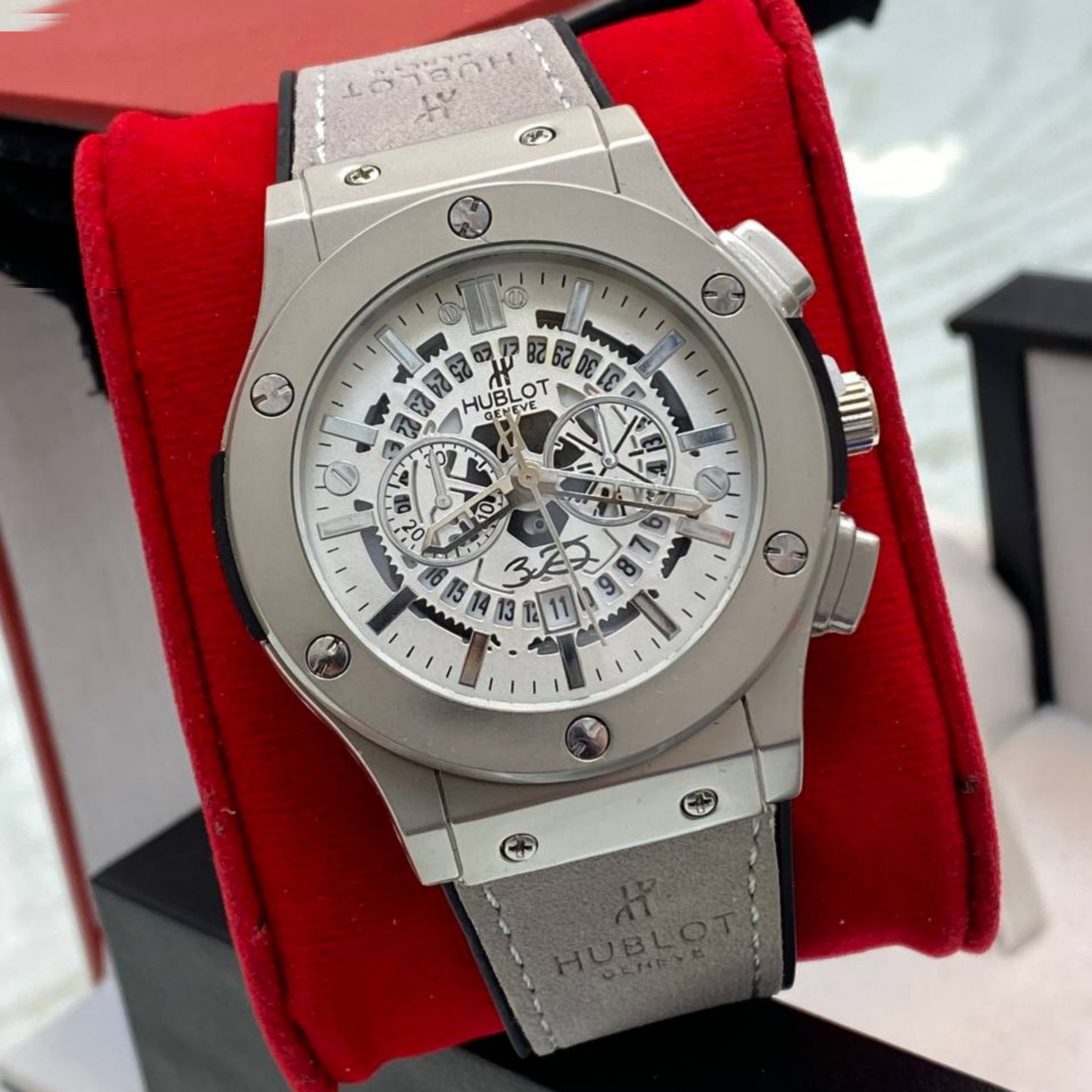 ساعت مچی عقربه‌ای کوارتز مردانه مدل اسپرت تک موتوره صفحه اسکلتون کد ۱.۱