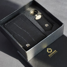 ست هدیه چرم نیاوران مدل دست دوز کد S141 طرح سنگی