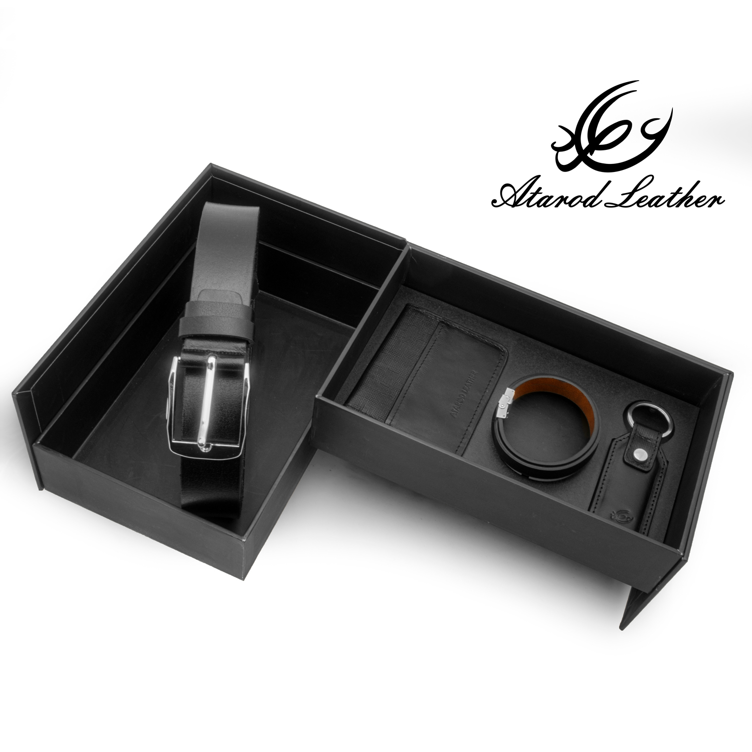 ست هدیه مردانه چرم عطارد مدل چرم طبیعی کد A92