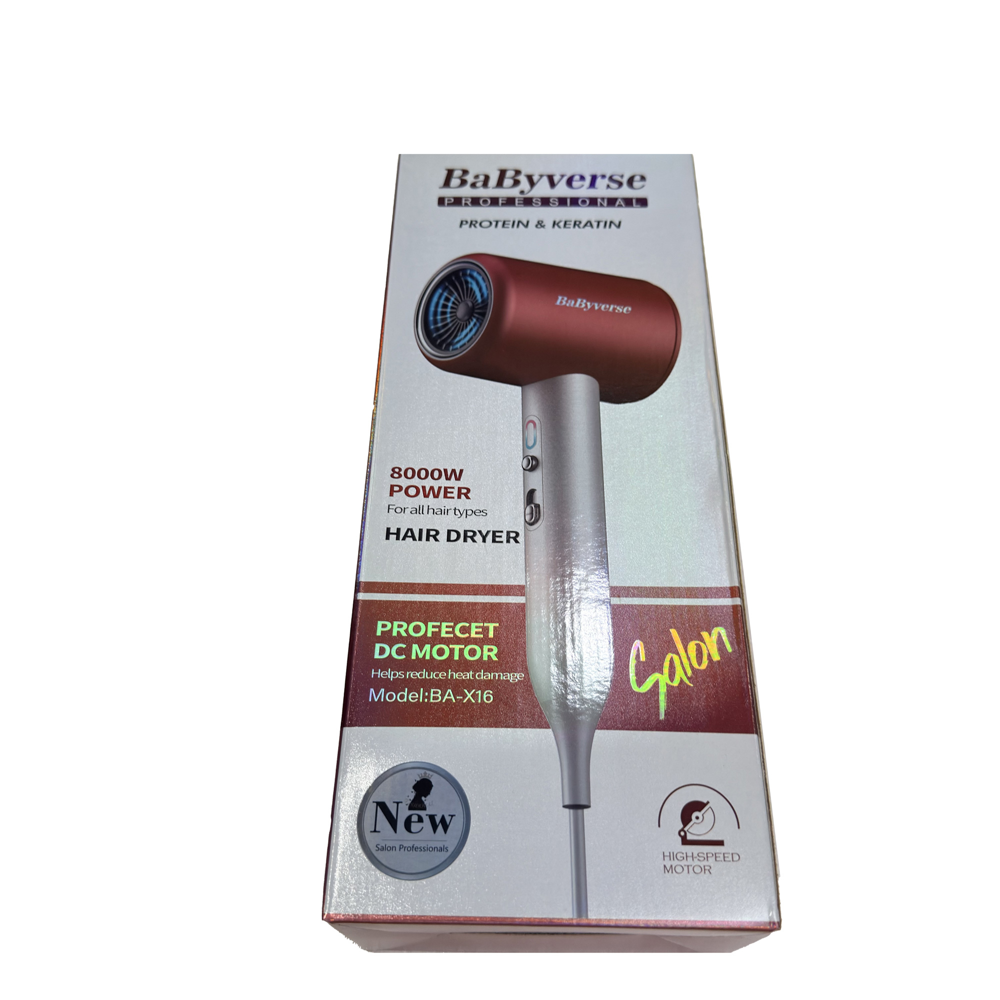 سشوار مسافرتی 1900 وات بیبیورس مدل BA-X16