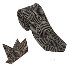 ست کراوات و دستمال جیب مردانه مدل نیوفشن کد 112