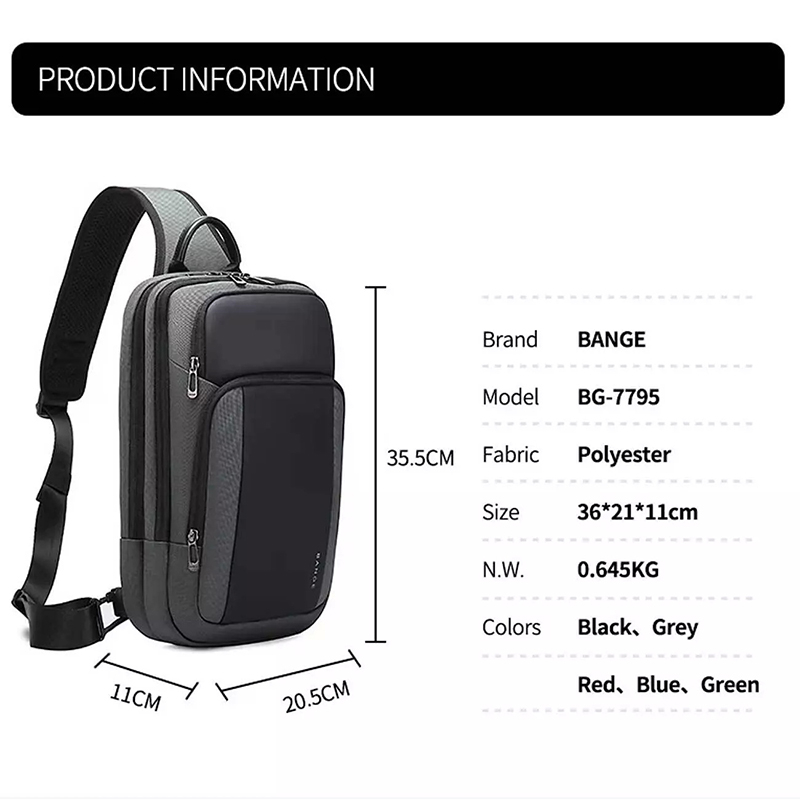 کیف کراس بادی مردانه بنج مدل 7795