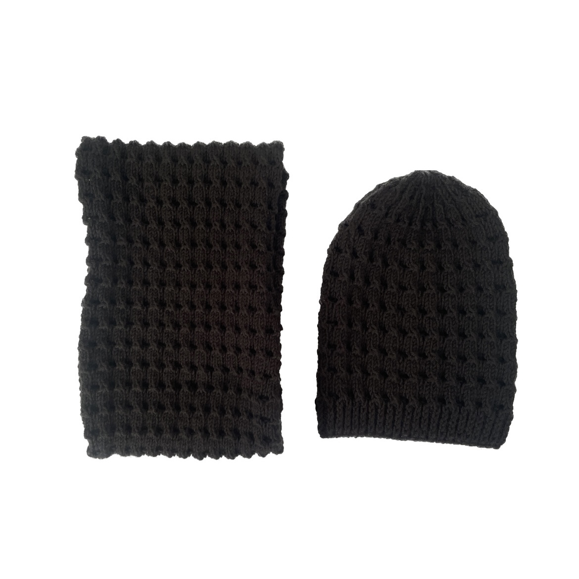 ست کلاه و شال گردن بافتنی کد 16565917