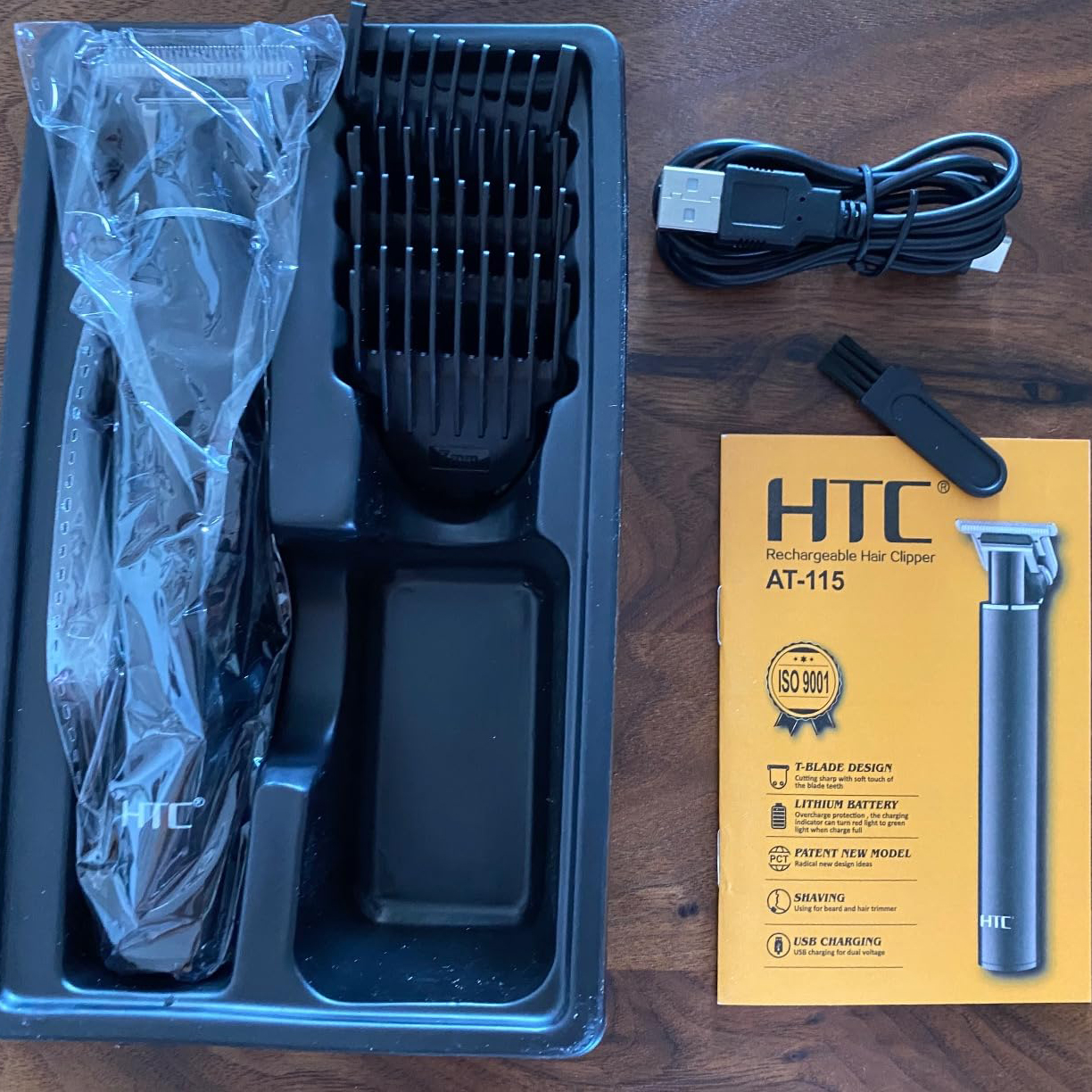 ماشین اصلاح موی بدن و صورت اچ تی سی مدل AT-115