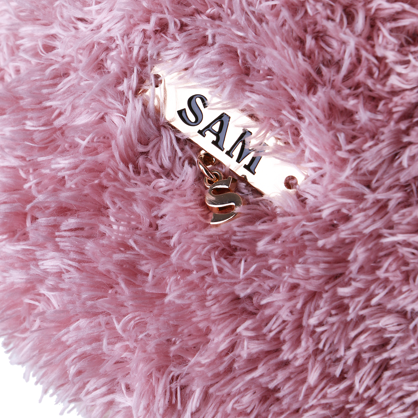 کلاه بافتنی سام مدل لبه خز طرح پوم دار کد 517