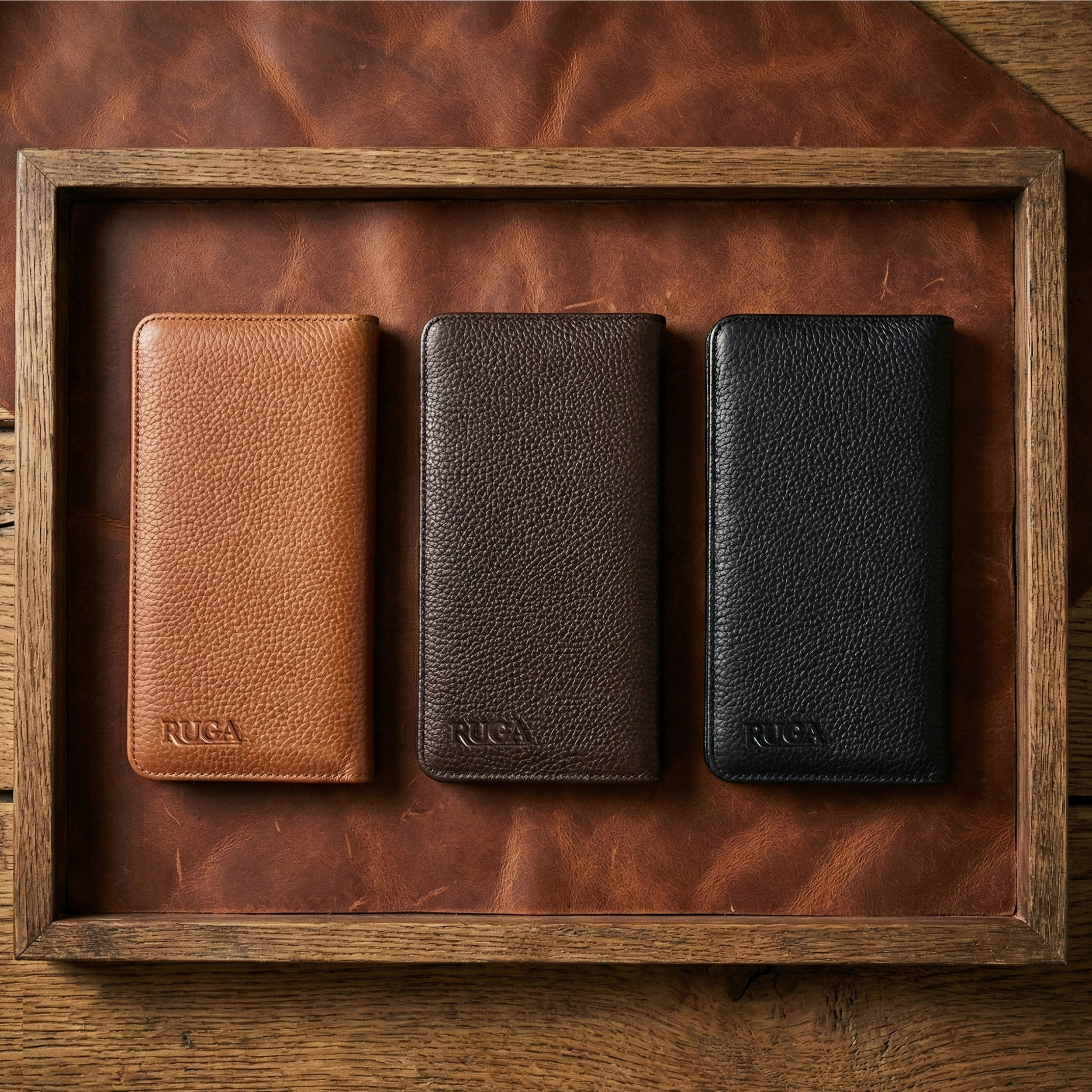 کیف پول چرم روگا مدل 109