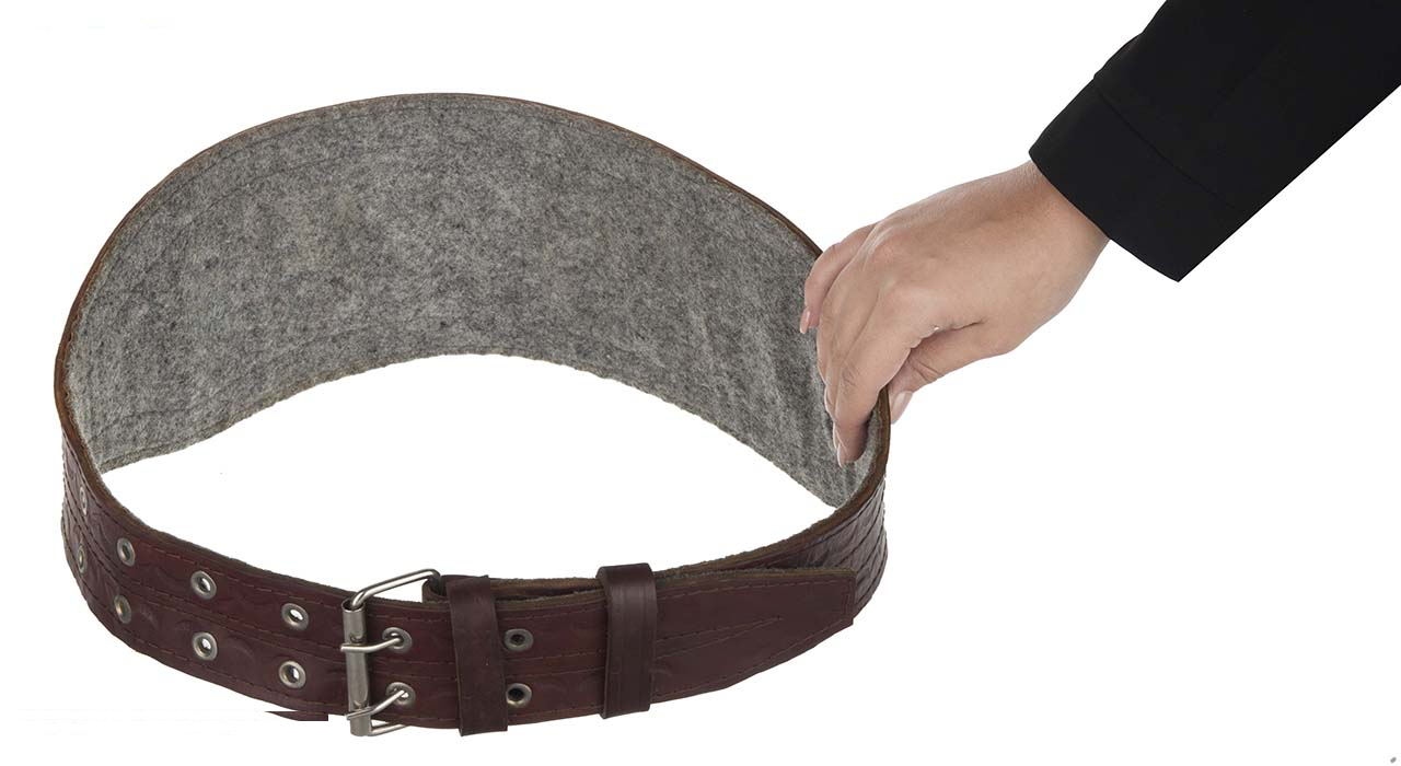 کمربند ورزشی چرم طبیعی مدل 01