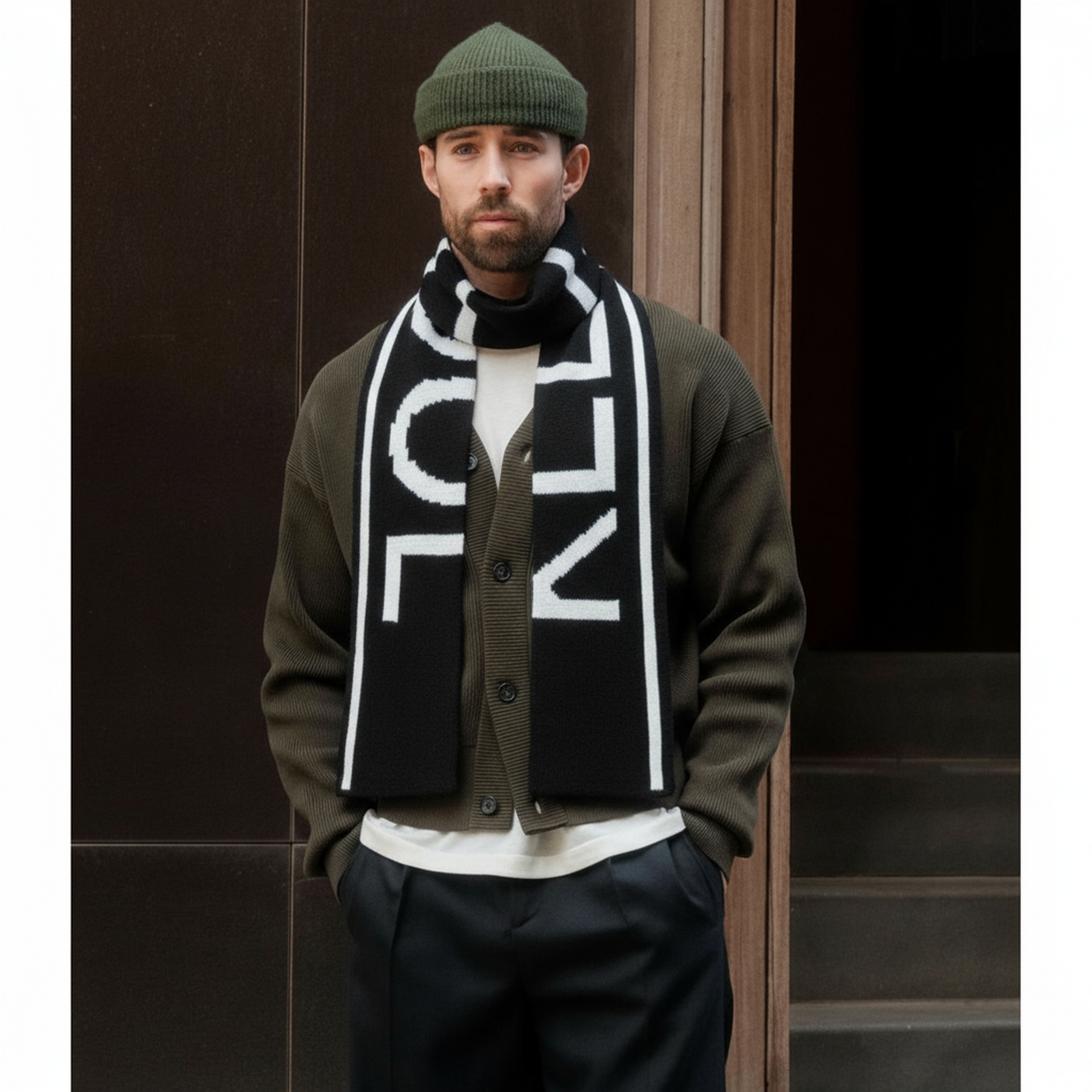 شال گردن مردانه مدل اکریلیک KOT 374