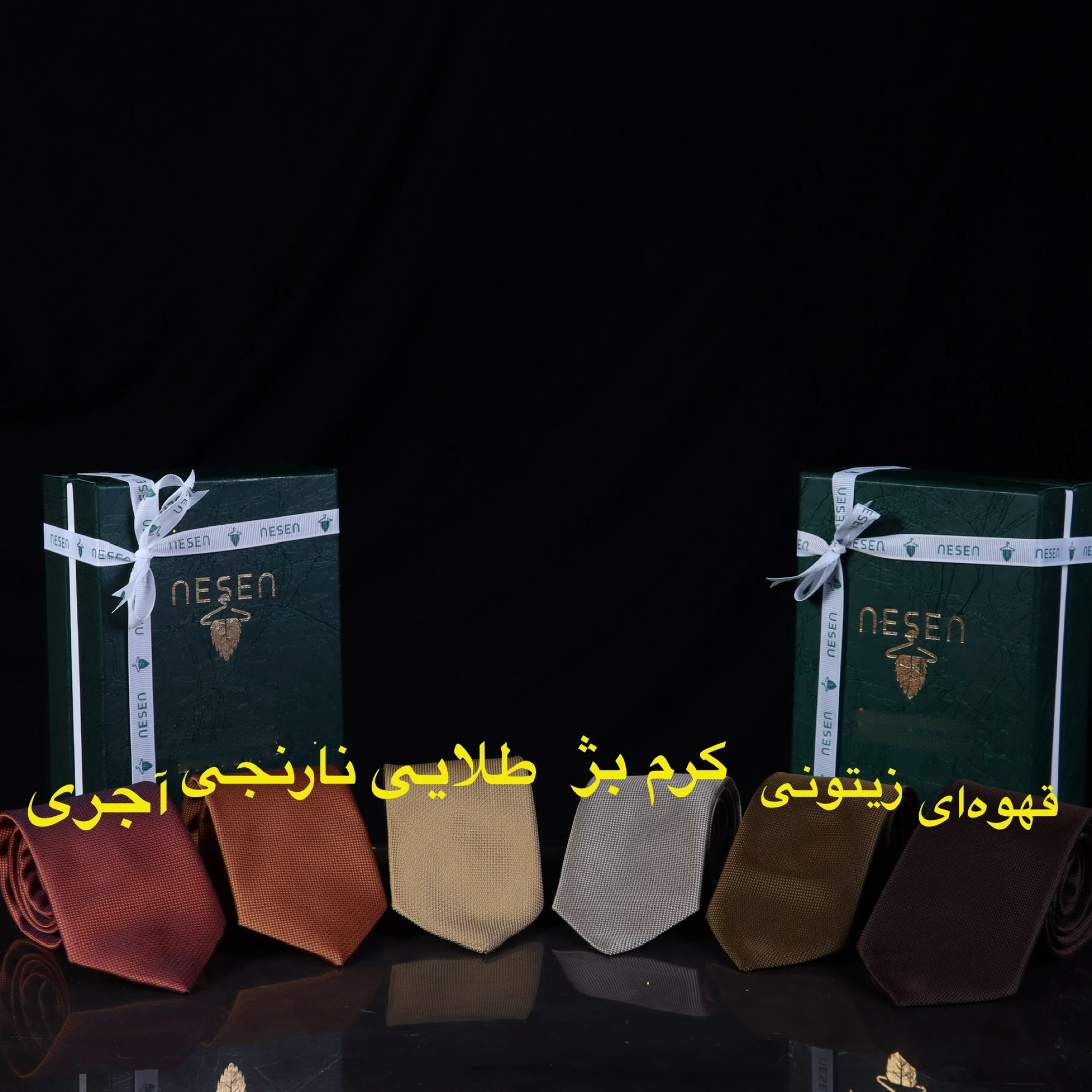 ست کراوات و دستمال جیب مردانه نسن طرح آکسفورد مدل PL1