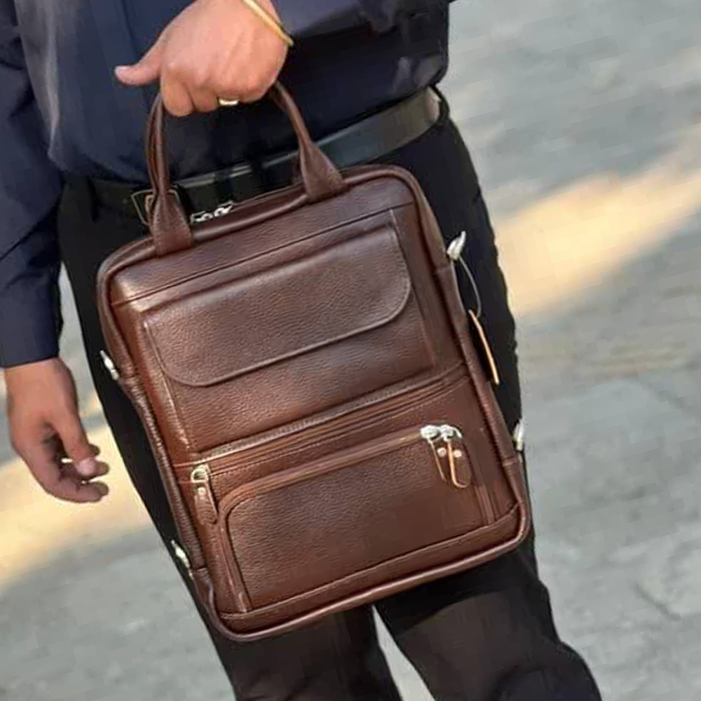 کیف اداری مردانه مدل چرم طبیعی کد 7-SD
